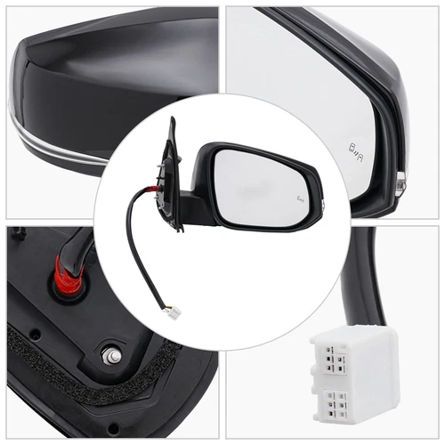 RH Right Side For TACOMA Door Mirror 2016 - 2022 Heated Turn Signal BSD PTM Cap