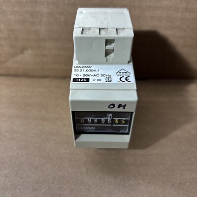 Grasslin UWZ35V Betriebsstundenzähler UWZ 35V 05.21.0004.1 16-26V~AC 50Hz GRASSLIN 1125 2W