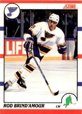 1990-91 Score Rod Brind 'Amour Rod Brind'Amour Rookie St. Louis Blues #131