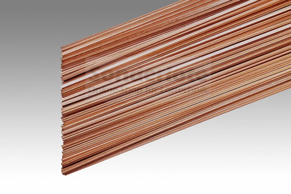 10 Stäbe Kupferhartlot L-Ag 5 P, Hartlot mit 5 % Silberanteil, Abm. 2,0x500 mm