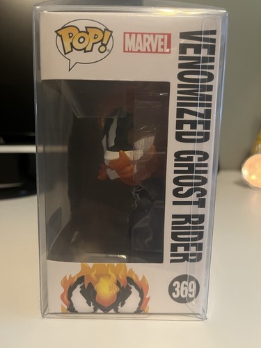 Funko POP! Marvel Venom - Venomized Ghost Rider #369 exclusivo de Walmart - defectos de caja - Imagen 3 de 8