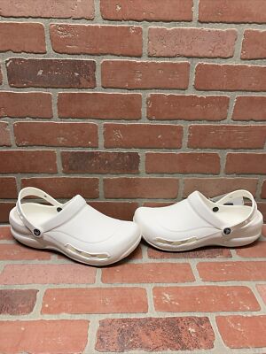 Crocs Specialist Vent White Round Toe Comfort Work Clogs Men's