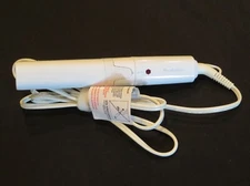 Brookstone 2 in 1 Straightening & Curling Travel Flat Iron Dual Voltage 100 240V