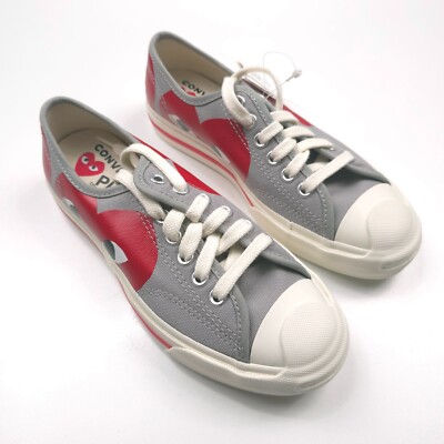 Converse x Comme Des Garcons Drizzle Gray Low Top Chuck Taylor Shoes Mens Size 3