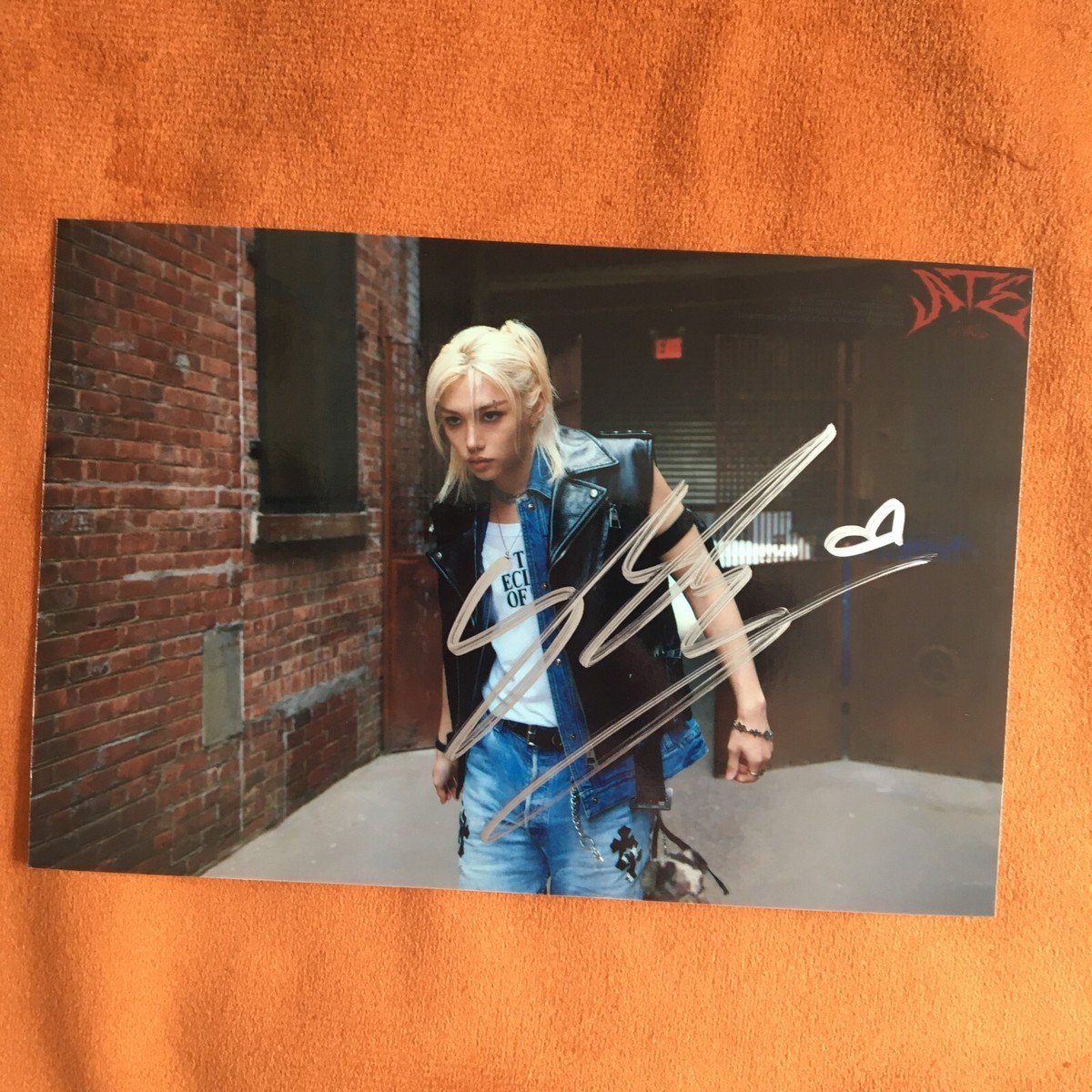 Stray Kids FELIX Felix Photo ATE Autographed Signed K-POP