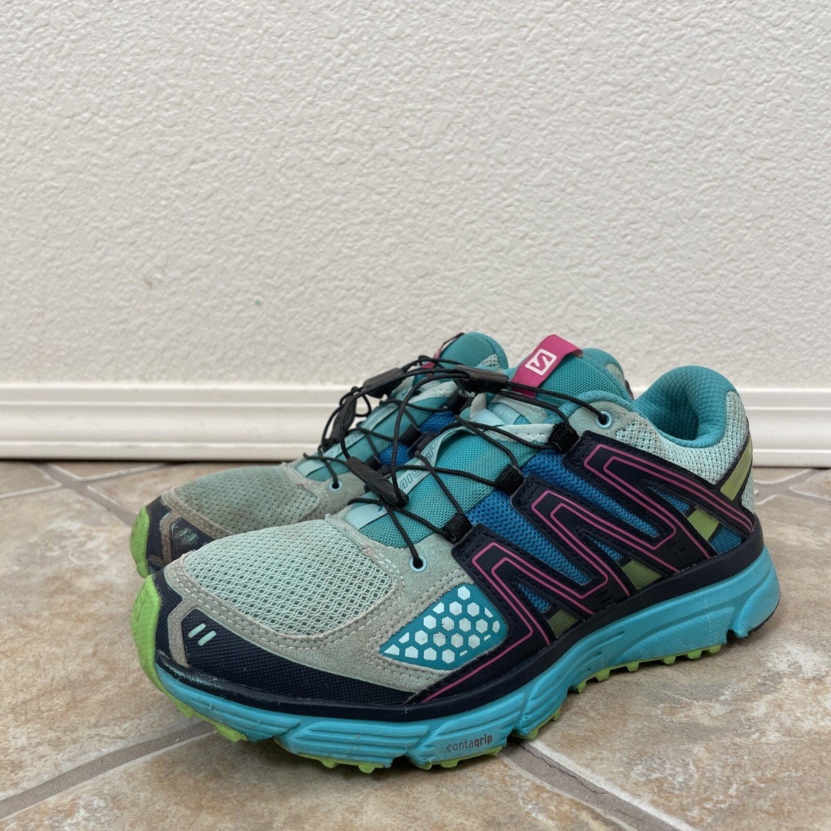Salomon X-Mission 3 Women's Trail Running Shoes Teal Multicolor