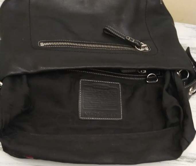 Coach Vintage Black East West Leather Shoulder Bag | eBay
