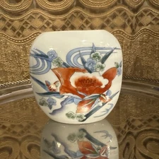 Takahashi Hand Decorated Japan Porcelain Vase Flora San Francisco 