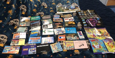 Nintendo NES Video Game Huge lot of manuals, also posters, and some inserts