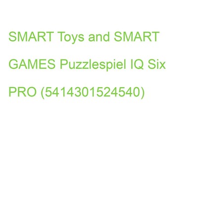 SMART_TOYS Logikspiel IQ Six PRO für 1 Spieler (5414301524540) (SG 479)
