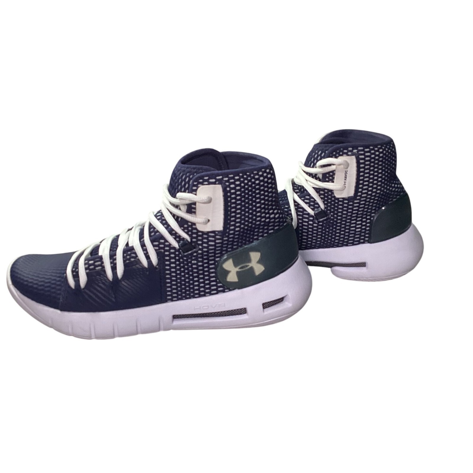 SAOLA Under Armor Havoc Uomo Hovr Blu Alto Navy Bianco Taglia 7 5 Usato