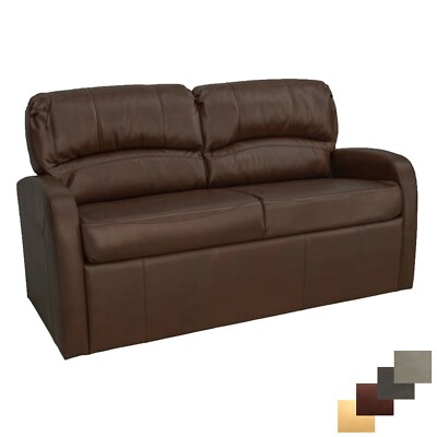 RecPro Charles 70'' Mahogany Jack Knife RV Sleeper Sofa Couch with Arms Furniture