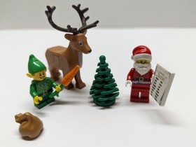 Lego Santa Minifigure, Elf & Reindeer 10275 40499 10245 Christmas Holiday Deer