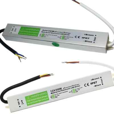 1x Wasserdicht LED Treiber Netzteil Trafo DC12V-IP67 für LED Streifen 30W