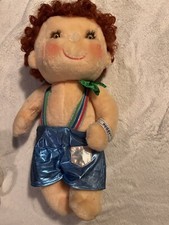 Vintage 1985 Hugga Bunch 16" Hugsy Plush Doll Red Hair Boy, Original Clothes