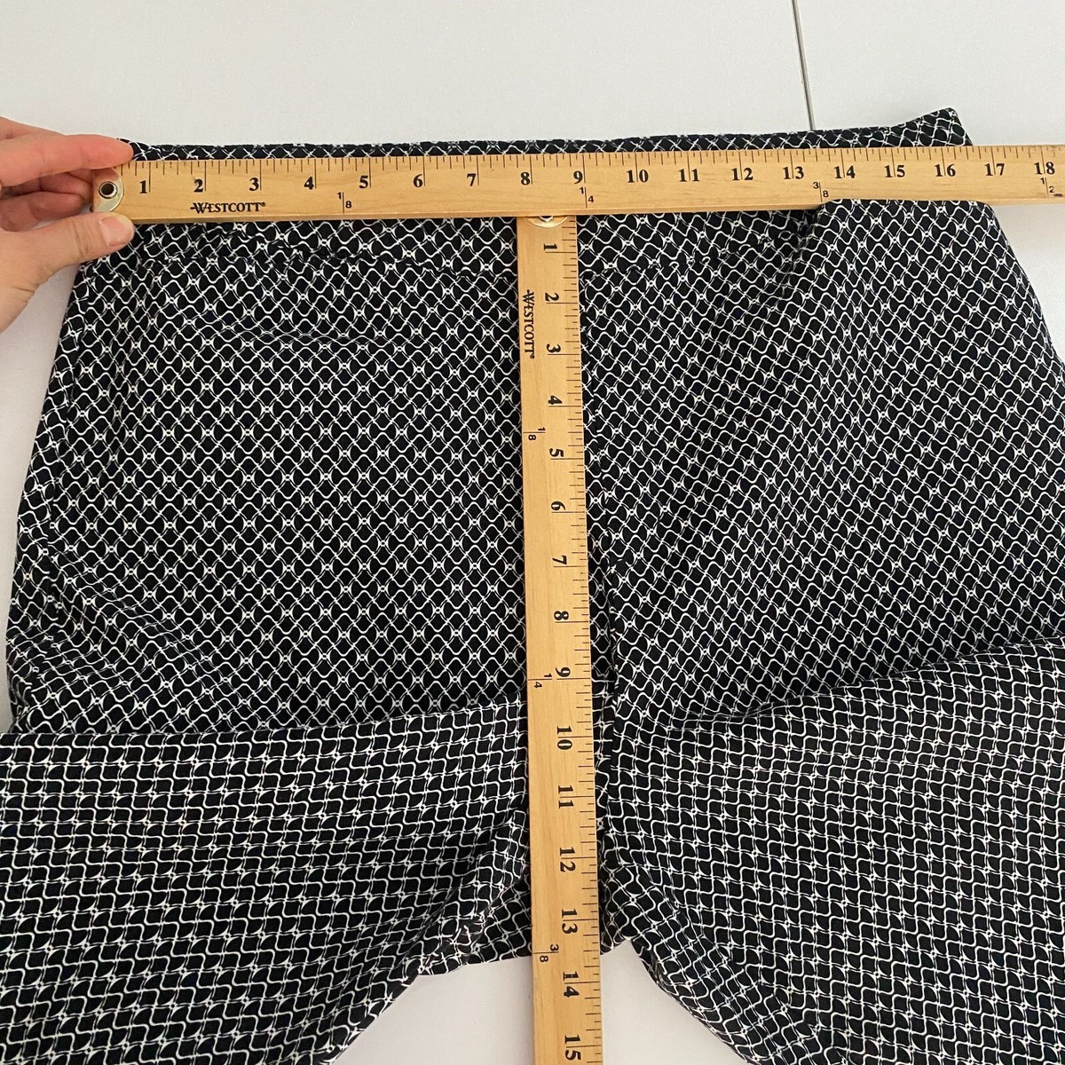 Pantalon Crop Susan Graver à Enfiler, Imprimé Floral, Taille 12, Regular, Noir, Idéal Pour Le Printemps Et L’été