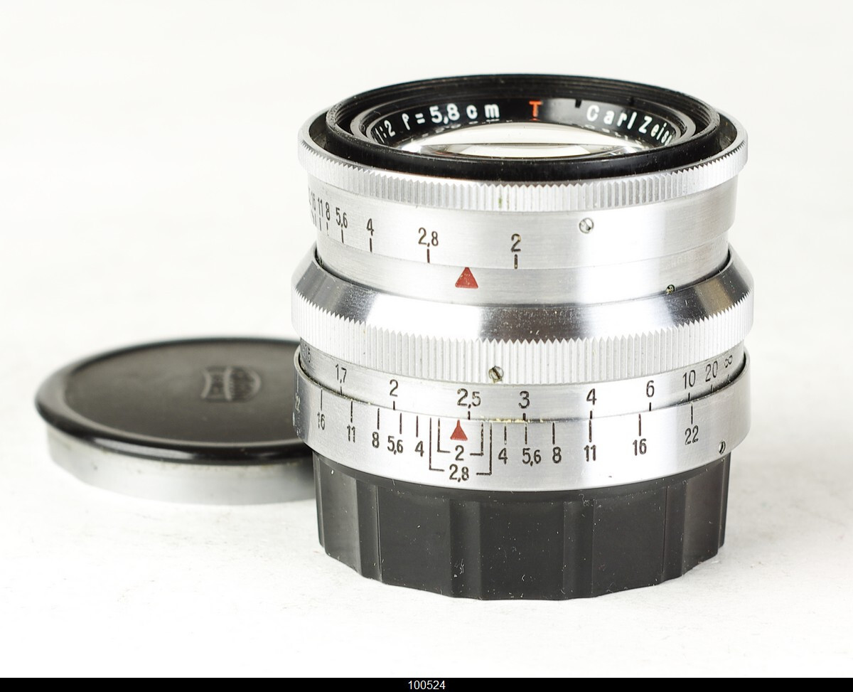 Biotar F2/56mm Red:T Carl Zeiss Jena レンズ Biotar red “T” Carl Zeiss Jena 58mm f/2 №3442793 17-blades Exakta