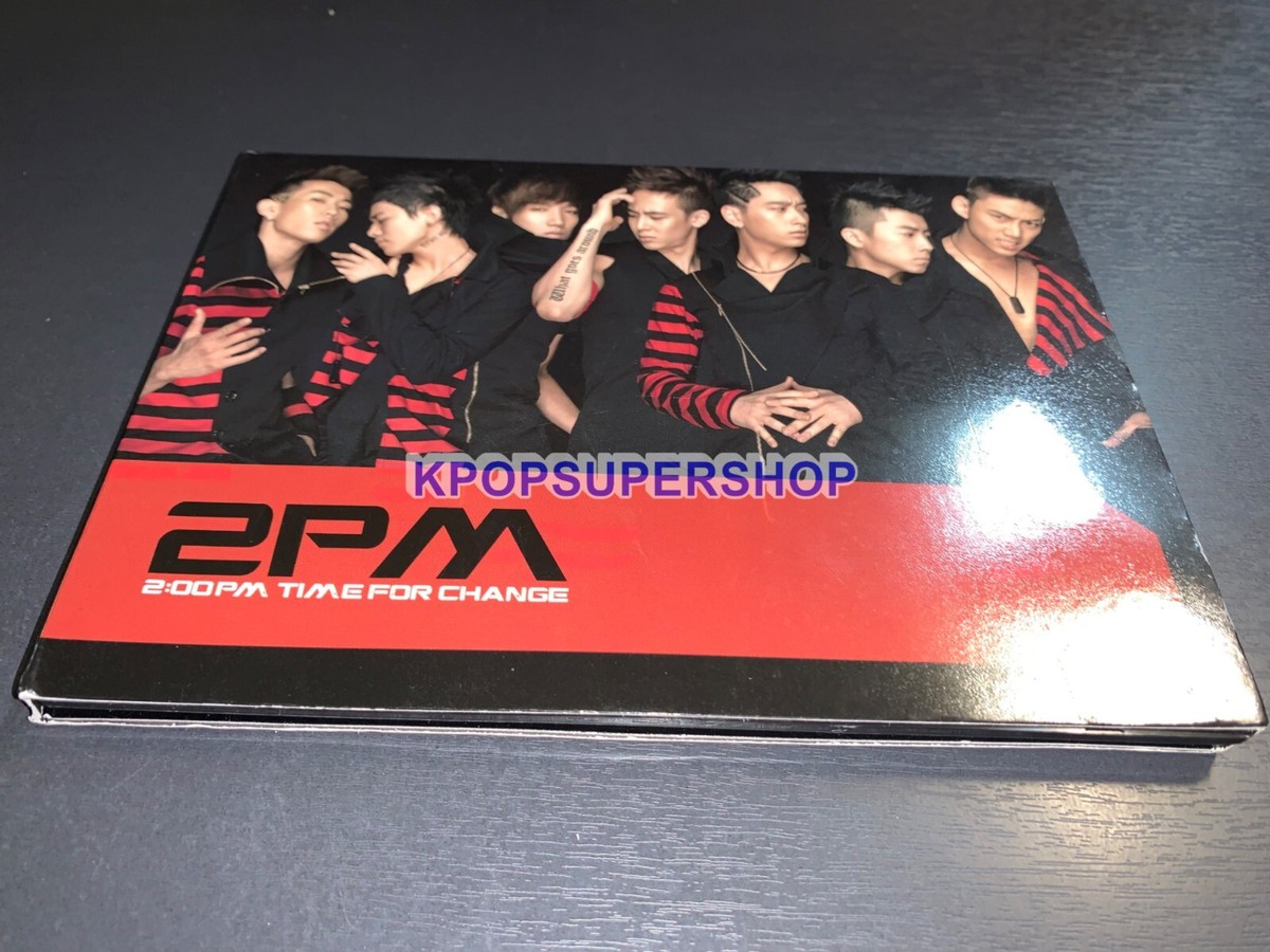 2PM 2nd Single Album Time for Change CD Photobook Great Rare OOP