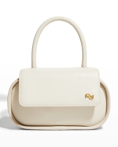 Yuzefi Macaroon Napa Leather Top-Handle Bag Off White