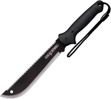 Cold Steel Axis Fixed Machete 11.13" High Carbon Steel Blade Black Rubber Handle