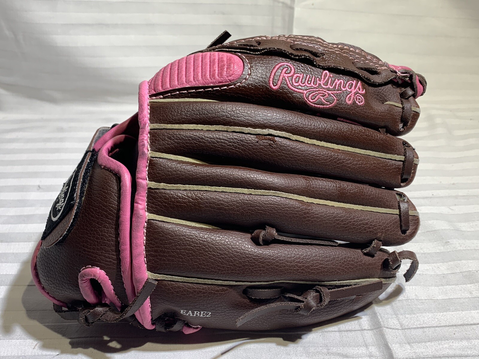Rawlings Fastpitch Leather Softball GloveRH ThrowerBrown & Pink