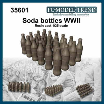 FC Model Trend 1/35 WWII Soda Bottles & Crates