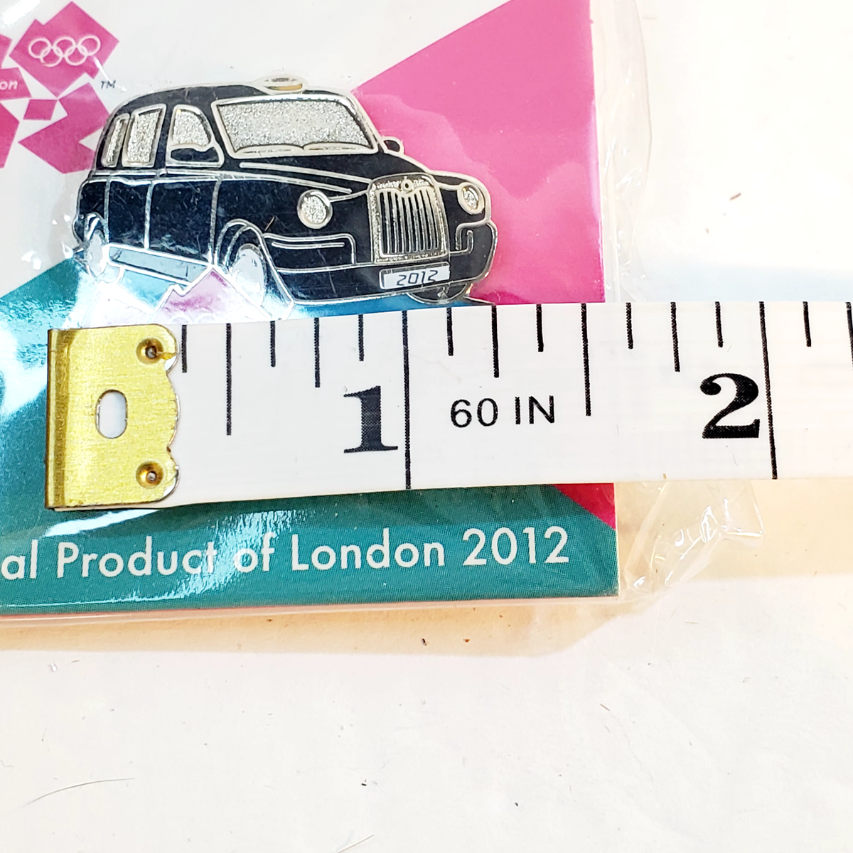Badge Taxi Londonien Olympiades 2012 – Épinglette Hackney Carrosse Noir