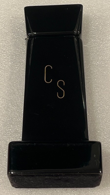 Vintage ELLIS Bakelite Skyscraper Lighter "Executive" with Initials CS