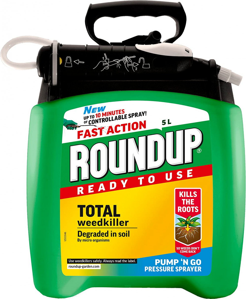 Roundup 120023 Fast Action Weedkiller Pump 'N Go Ready To Use 5 Litre Sprayer