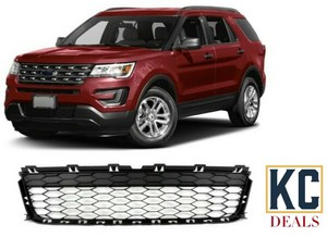 Fits For Ford Explorer 16 18 Front Bumper Lower Grille Black Grill Ebay