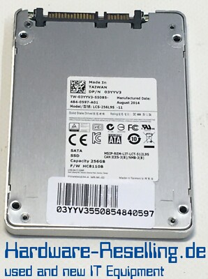 LITEON 256GB LCS-256L9S-11 2,5 ZOLL SATA SSD DELL 03YYV3