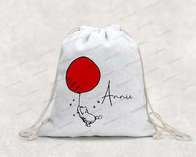 Winnie the pooh personalised drawstring bag, PE bag, Sports bag, Backpack,  Gift