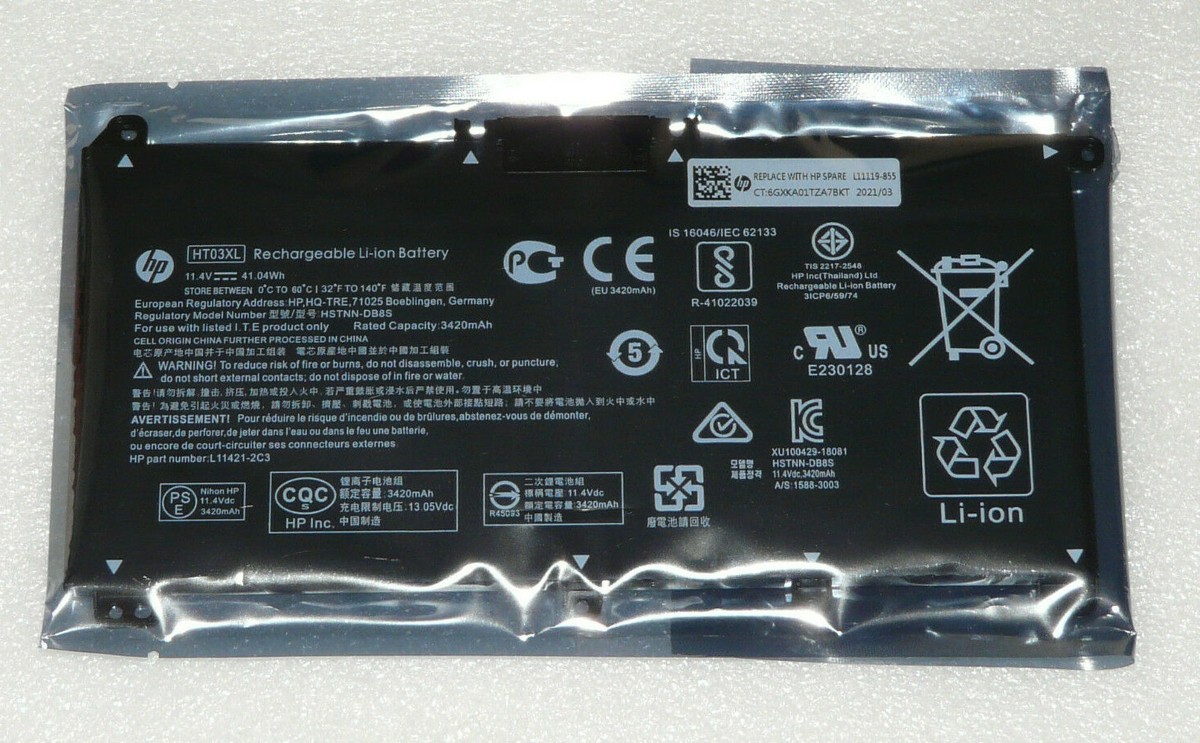 HT03XL TF03XL Laptop Battery For HP Pavilion 14-CE 14-CF 14-CK 14-DF 14-DH 14-MA 14-cm 14Q-CS 14Q-CY 15-CS 15-DA 15-DB 15-CW 17-by 17-CA 240 245 250 255 G7 340 348 G5 L11119-855 L11421-421 - View #8