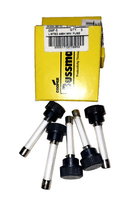 BUSSMANN GMF-5 A, 300V AC, 10kA at 300V AC, TIME DELAY (Box of 5)