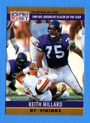 1990 Pro Set #5 Keith Millard Defensive Player of the Year Vikings