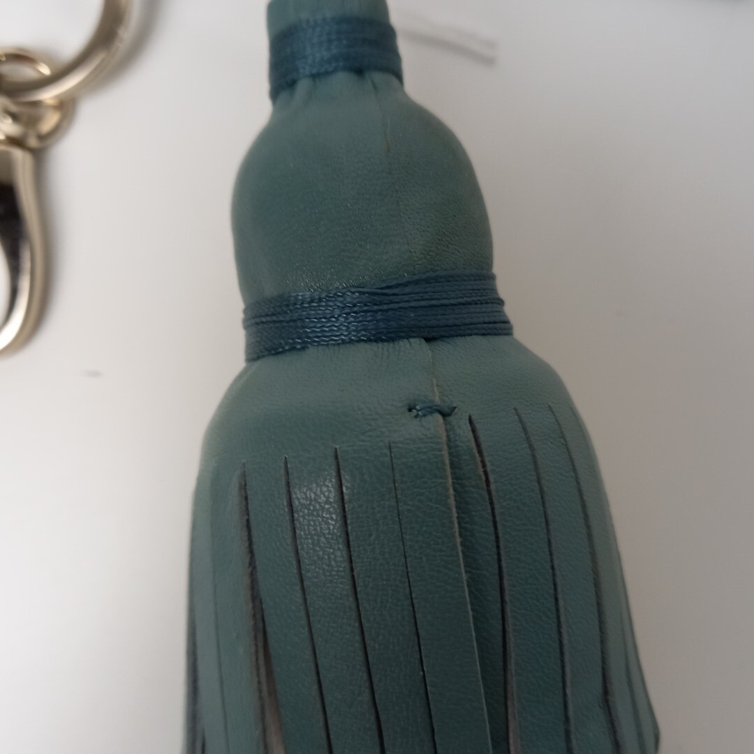 Anya Hindmarch Bag Charm Keyring Tassle Blue White Mustard WRDC eBay