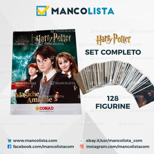 Set Completo Set Harry Potter Conad Magiche amicizie libro la magia del fantasy - Foto 1 di 2