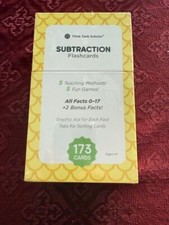 Think Tank Scholar Subtraction Flashcards Set Brand New  Sealed