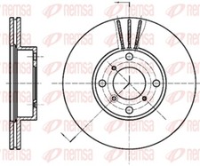 REMSA 2x Bremsscheibe vorne Ø245.7 mm für Suzuki Liana Schrägheck ER 1.6 1.6i