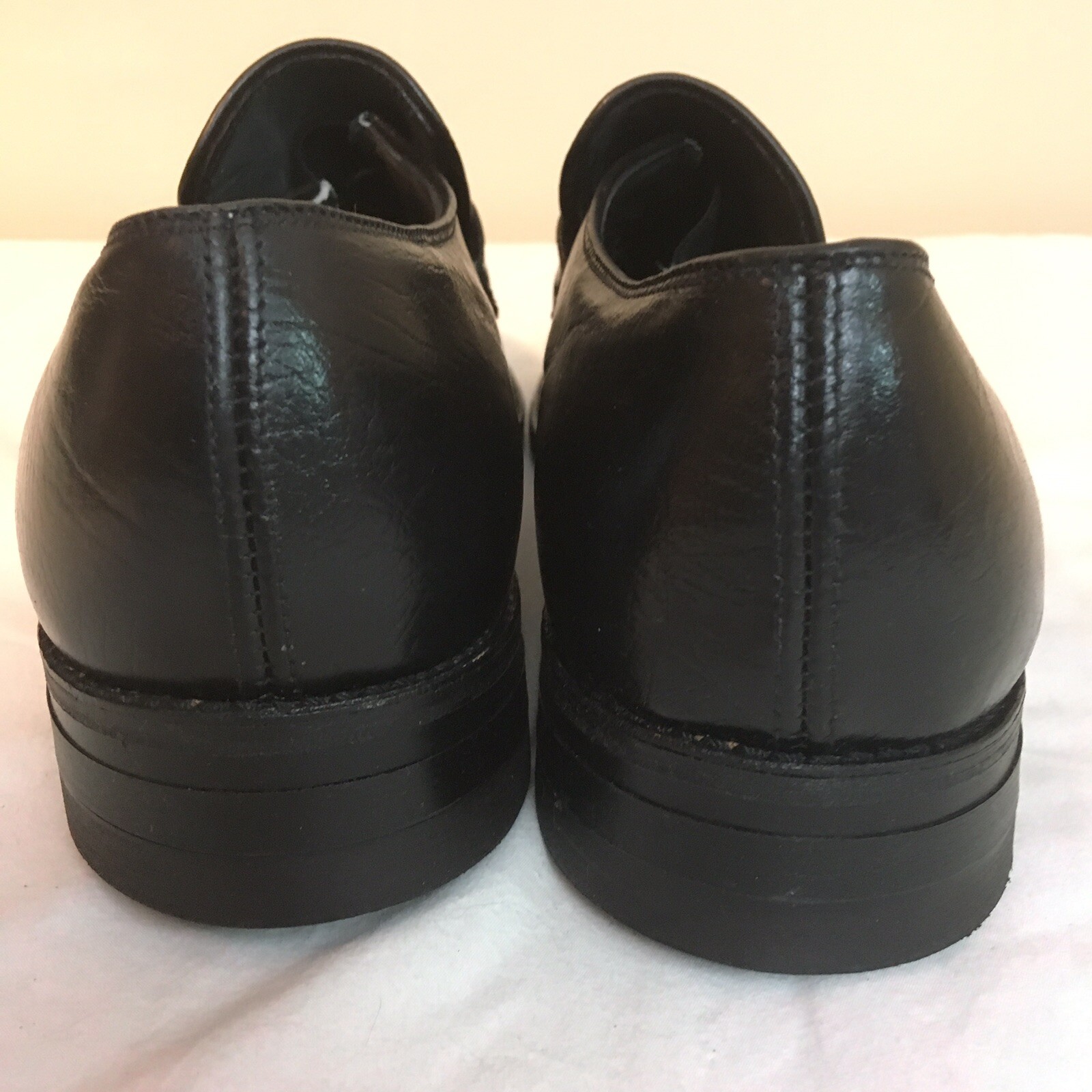 HyTest Hy Test Mens Black Leather Safety Shoes 8.5E 8.5 E Sanitized