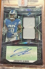 2023 Panini Obsidian - Rookie Jersey Autographs Jahmyr Gibbs #228 /25