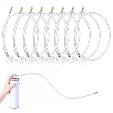8PCS Spray Can Nozzle Extension Set, 19.68inch Aerosol Spray Tips with Flexib...
