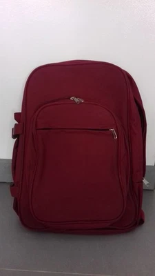 SAC A DOS CAMPING / RANDONNÉE ROUGE avec porte bouteille NEUF - Photo 1/4