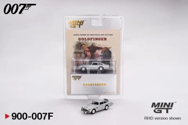 MINIGT GOLDFINGER ASTON MARTIN DB5 - JAMES BOND DE NOUVEAU EN ACTION! 007 - MGT0 - Immagine 2 di 4
