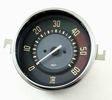 Vw Type 14 Karmann Ghia 1956-1966 110mm 6k Tachometer Vintage Series Beige Face Vw Type 14 Karmann Ghia 1956-1966 110mm 6k Tachometer Vintage Series Beige Face