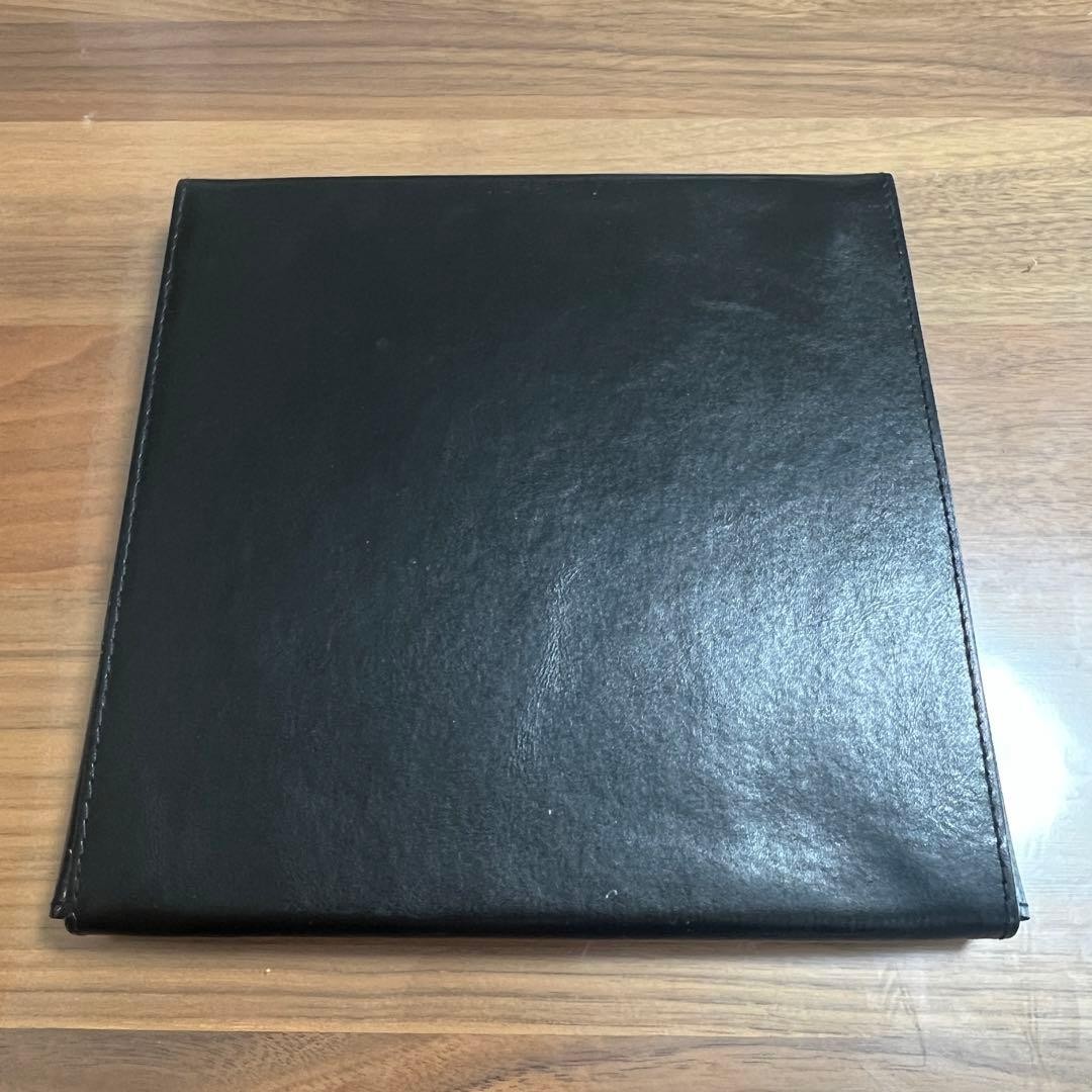 Bvlgari Black Leather Case 20cm Square Folding Travel Jewelry