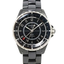 CHANEL J12 GMT H3102 38mm Automatic Black Ceramic Mens Watch 90274361