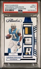 2022 PANINI FLAWLESS MASTERCRAFT #MLT LADAINIAN TOMLINSON SAPPHIRE 3/5 PSA 8