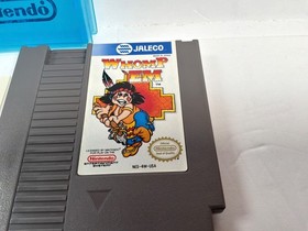 Whomp 'Em (Nintendo NES, 1991) TESTED PERFECT W/ Manual & Blue Nintendo Case