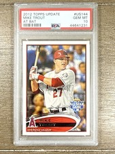 2012 Topps Update Mike Trout At Bat #US 144 PSA 10